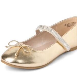 The Children's Place Gold Dress Shoes with Bow